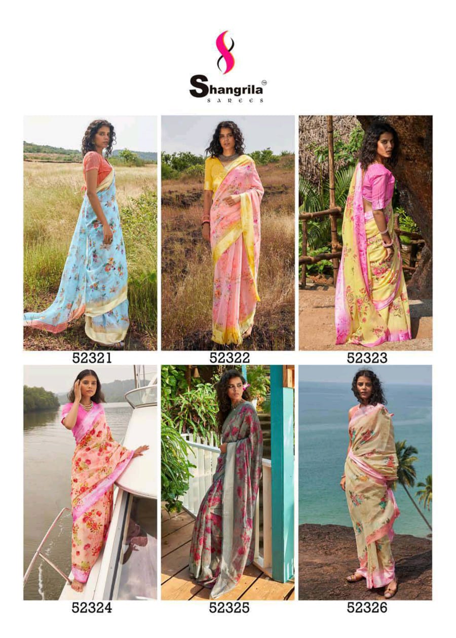 Shangrila Presenting New Kanchana Vol 24 Linen Cotton Casual Wear Synthetic Saree Catalogs