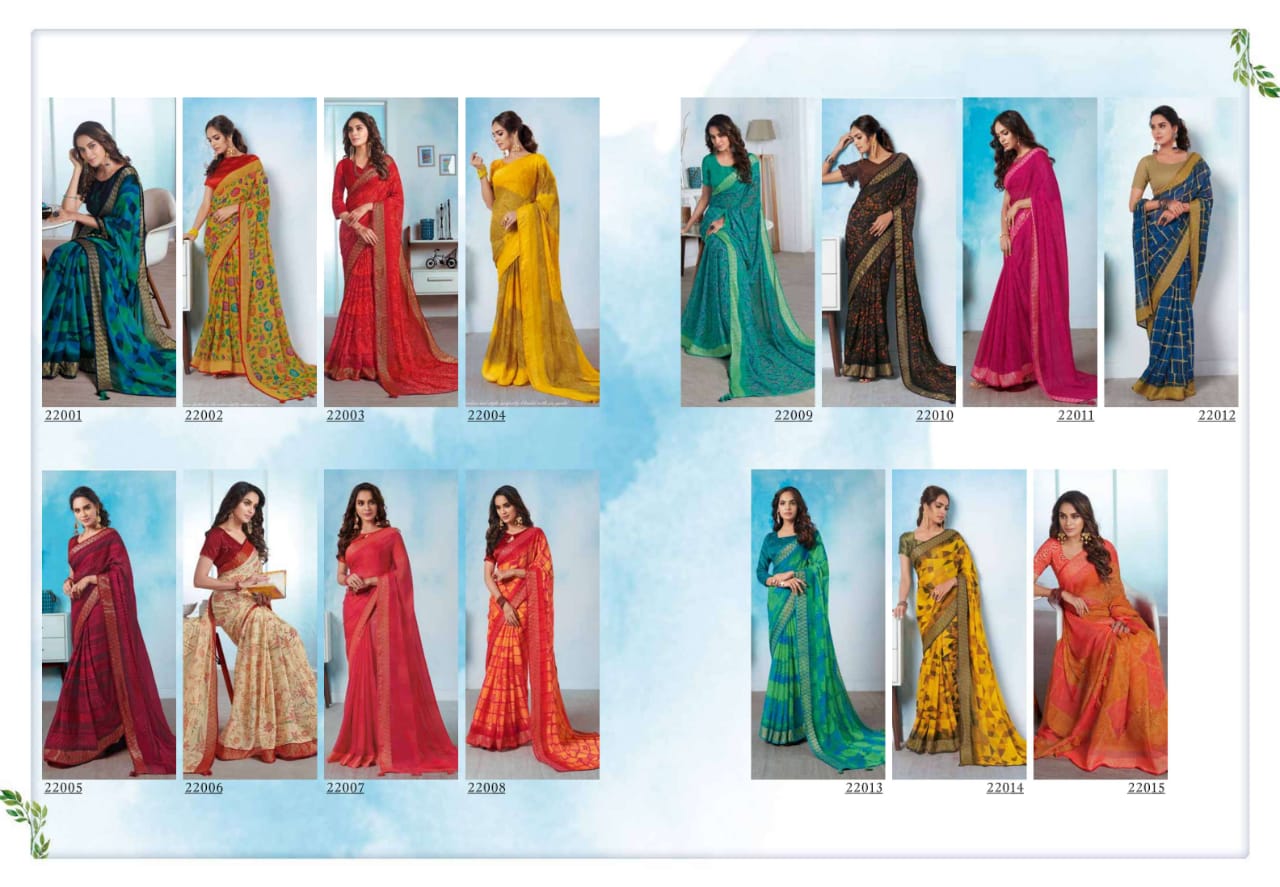 Subhash Saree Sundari Linen 22001-22015 Series Exclusive Synthetic Saree Catalogs