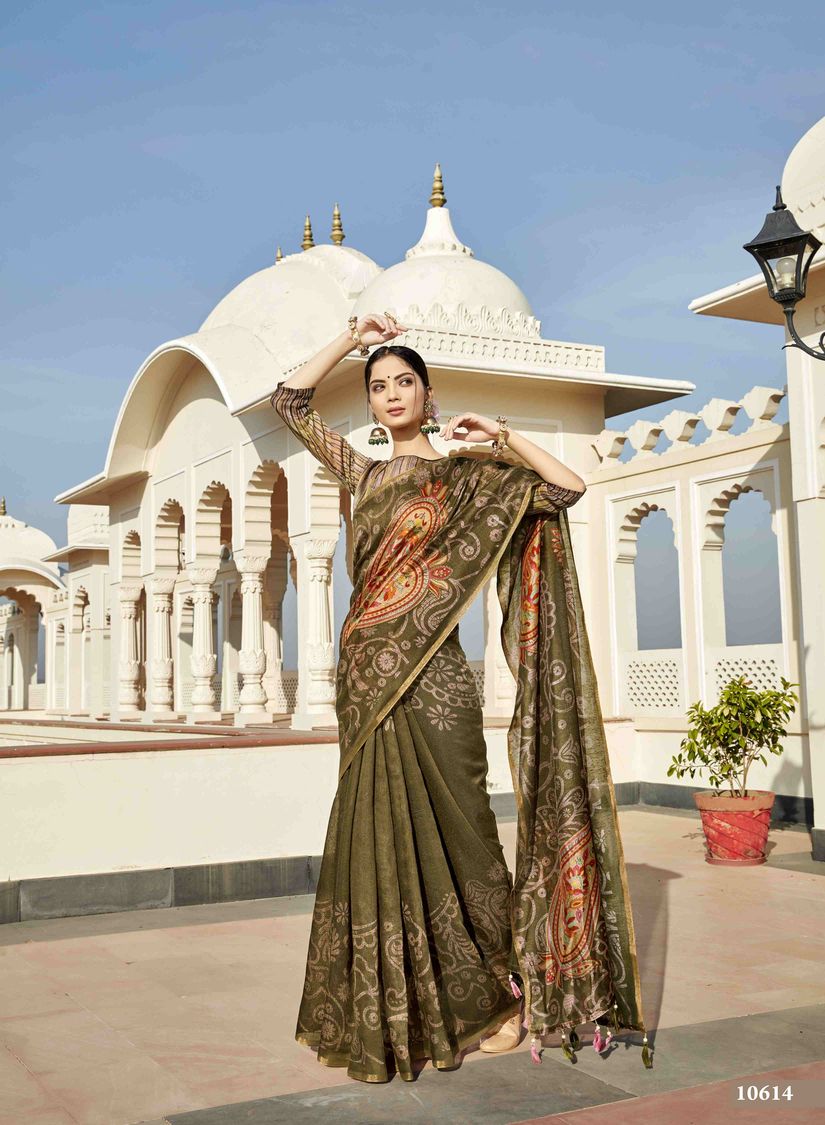 Triveni Muze Vol 2 Cotton Print Traditional Look Saree Online Supplier In Surat Market