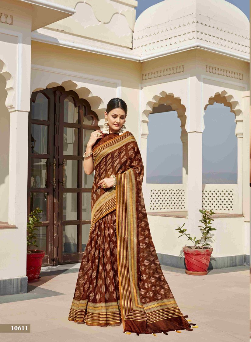 Triveni Muze Vol 2 Cotton Print Traditional Look Saree Online Supplier In Surat Market