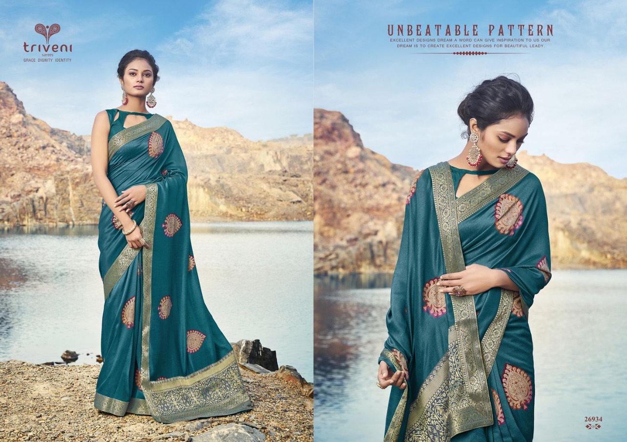Triveni Shivanya Vol 2 Vichitra Weaving Print Casual Wear Latest Saree Online Shopping
