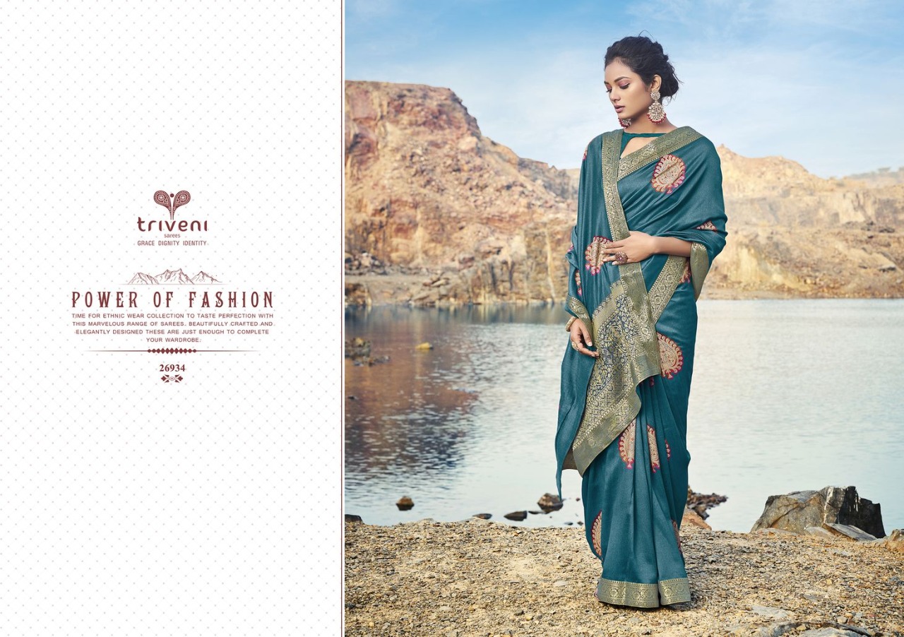 Triveni Shivanya Vol 2 Vichitra Weaving Print Casual Wear Latest Saree Online Shopping