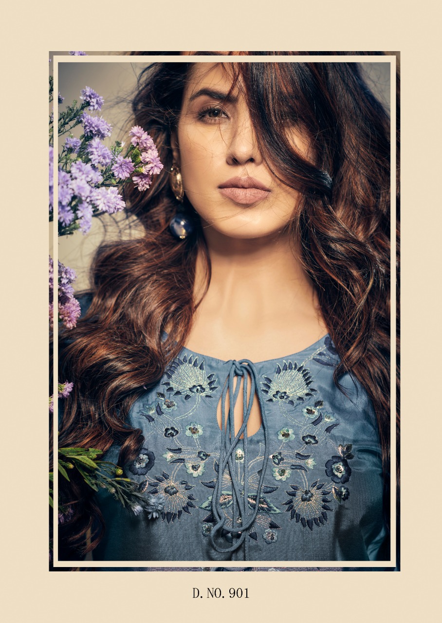 Vintage By Vink Pure Viscose Festive Collections Kurti With Plazzo In Surat Market