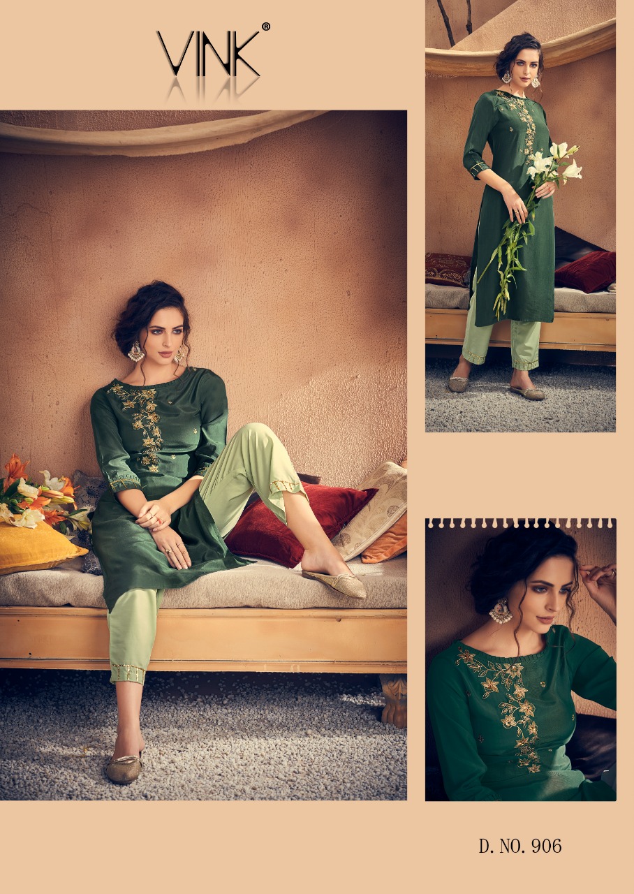Vintage By Vink Pure Viscose Festive Collections Kurti With Plazzo In Surat Market