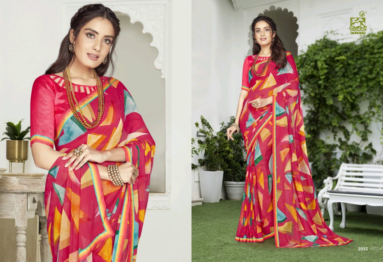 Vishal Print Glamorous 1908-1925 Series Exclusive Fancy Pretty Look Saree Catalogs Seller
