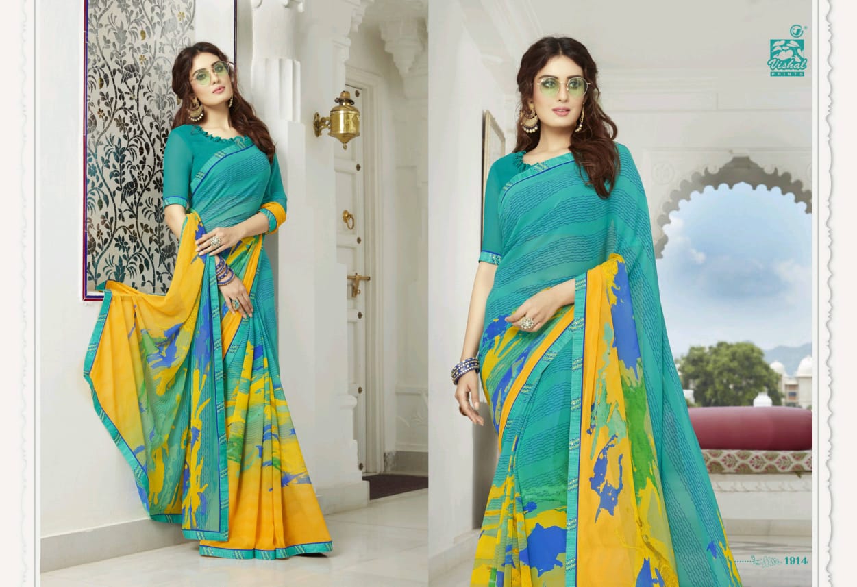 Vishal Print Glamorous 1908-1925 Series Exclusive Fancy Pretty Look Saree Catalogs Seller