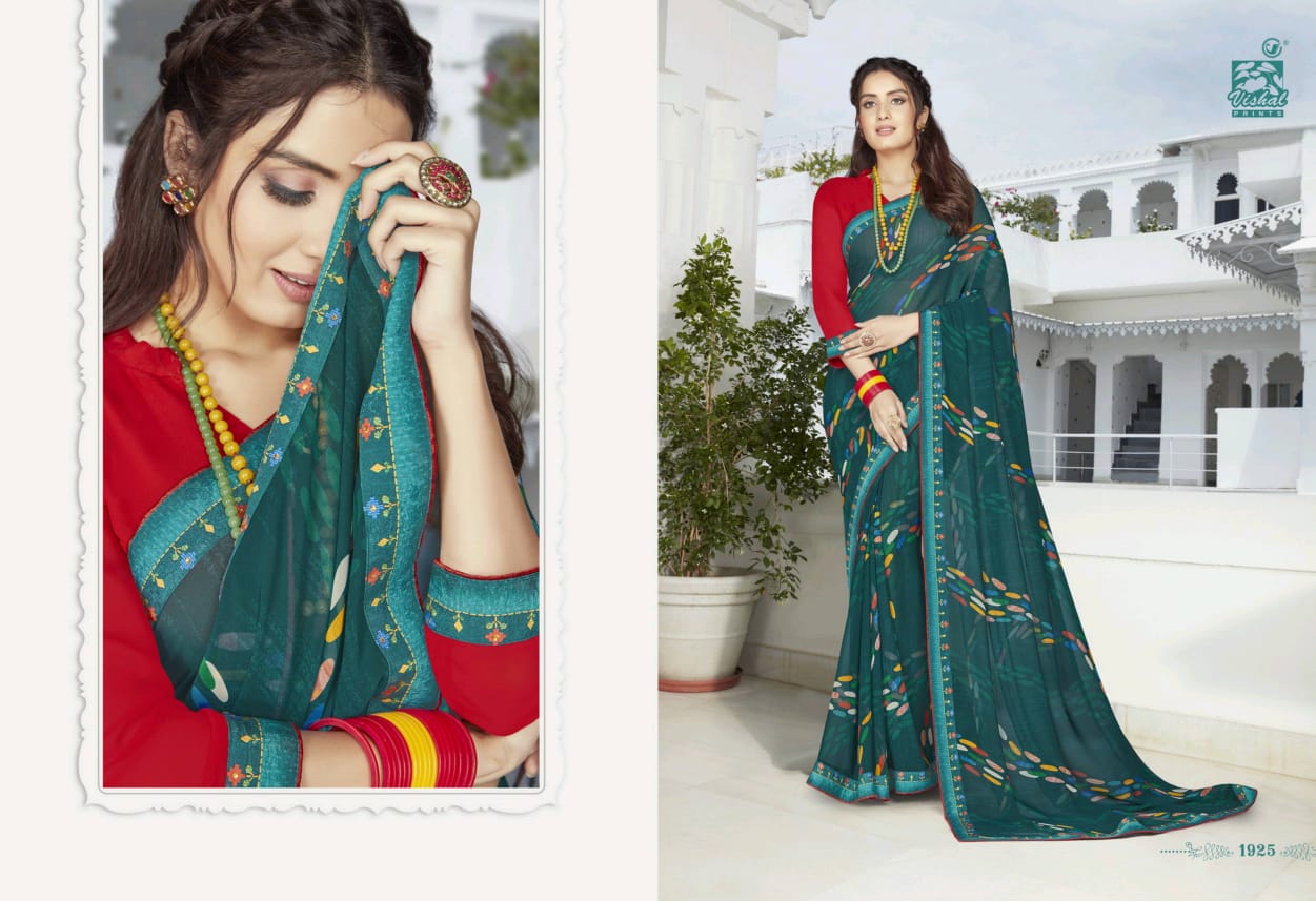 Vishal Print Glamorous 1908-1925 Series Exclusive Fancy Pretty Look Saree Catalogs Seller