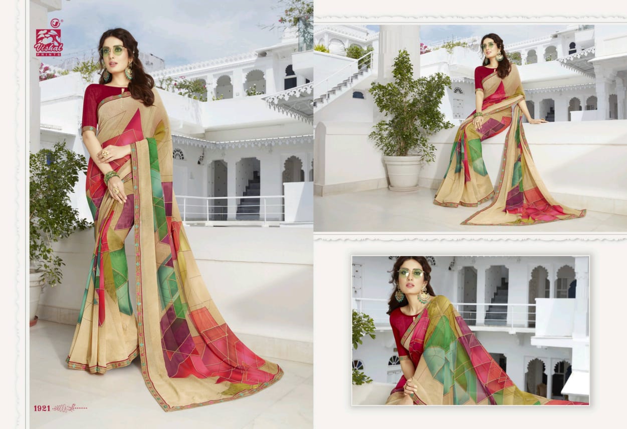 Vishal Print Glamorous 1908-1925 Series Exclusive Fancy Pretty Look Saree Catalogs Seller