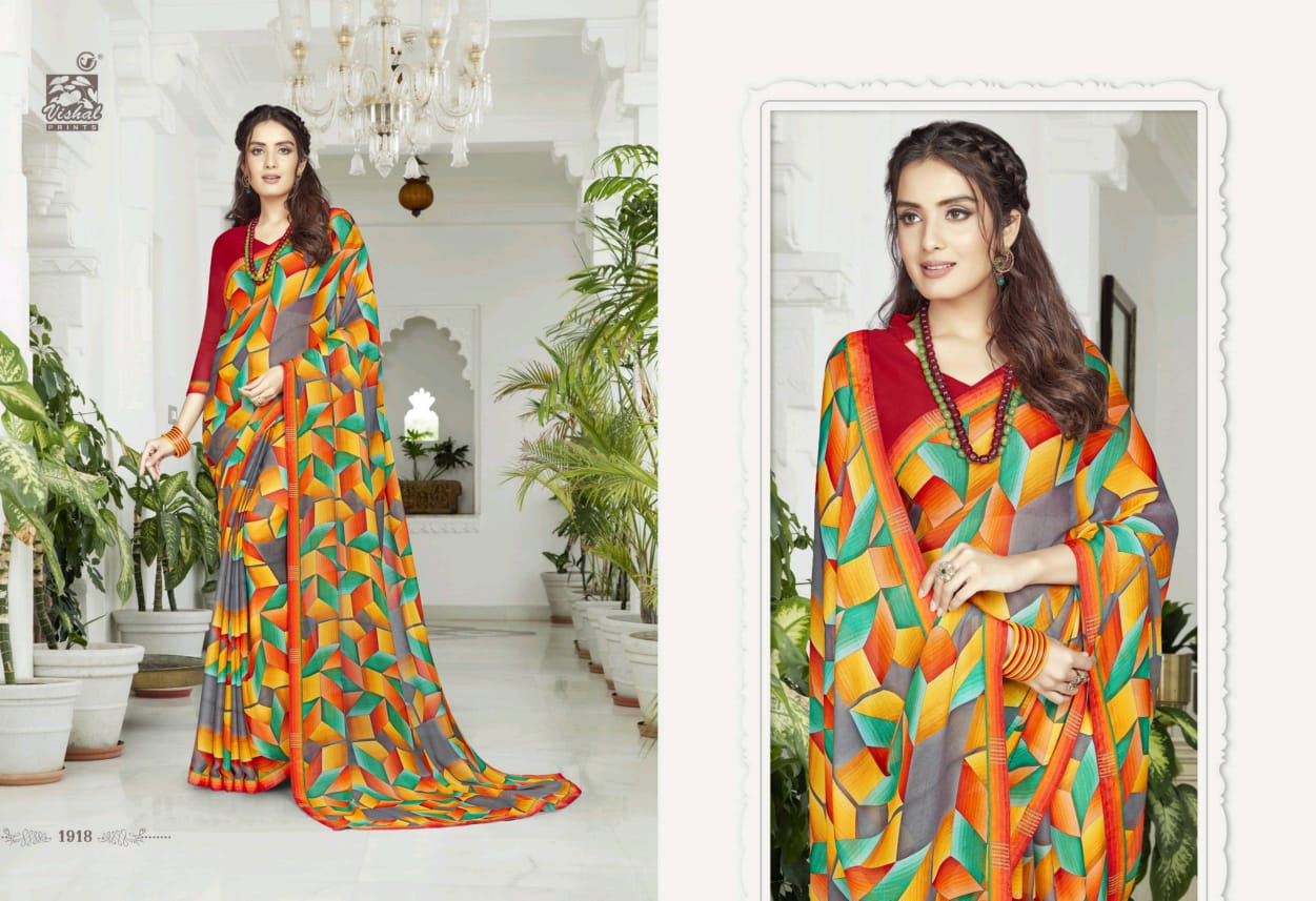 Vishal Print Glamorous 1908-1925 Series Exclusive Fancy Pretty Look Saree Catalogs Seller