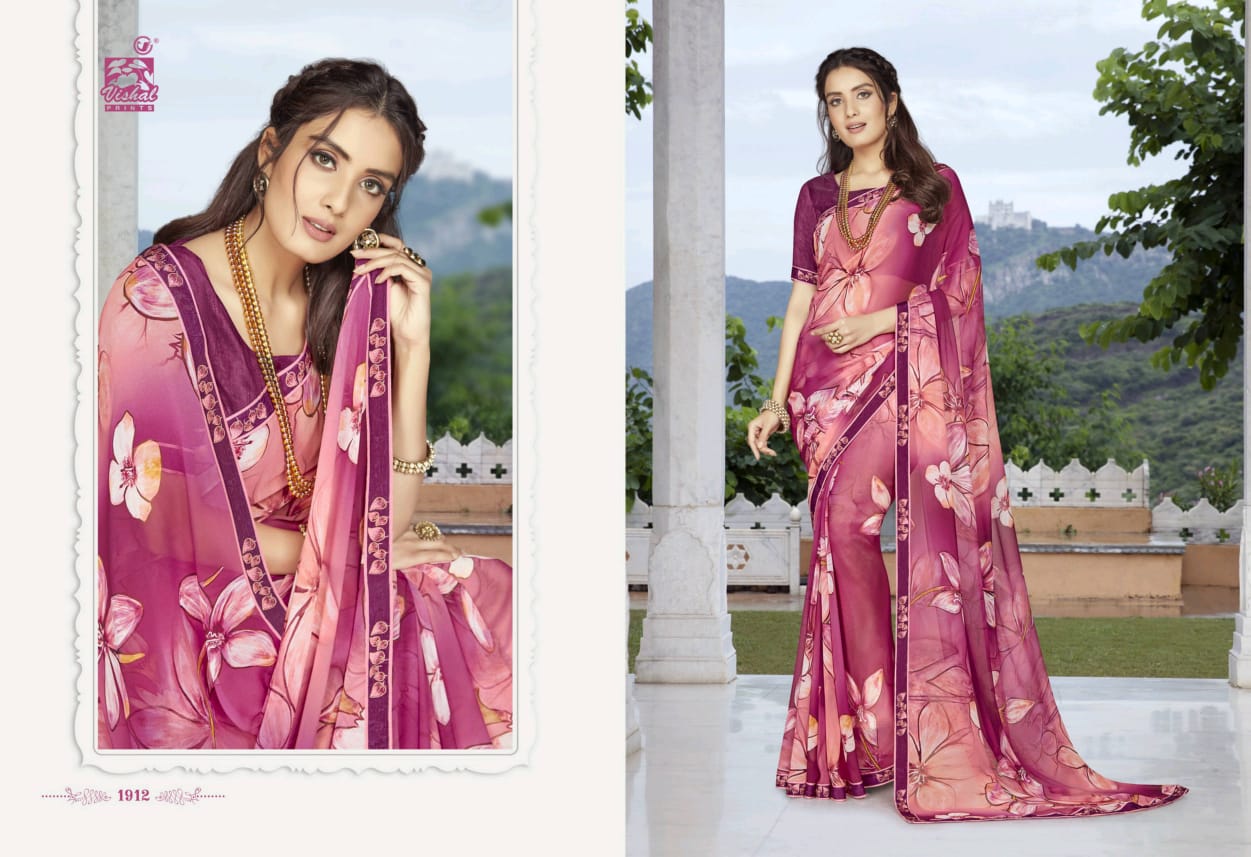 Vishal Print Glamorous 1908-1925 Series Exclusive Fancy Pretty Look Saree Catalogs Seller