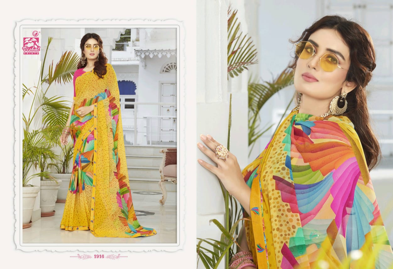 Vishal Print Glamorous 1908-1925 Series Exclusive Fancy Pretty Look Saree Catalogs Seller