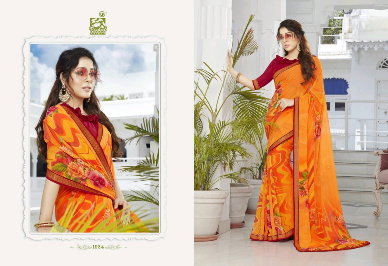 Vishal Print Glamorous 1908-1925 Series Exclusive Fancy Pretty Look Saree Catalogs Seller