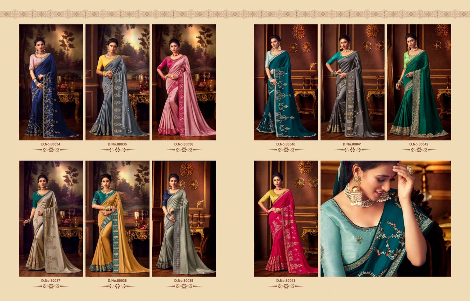 Vritika Lifestyle Sneh Vol 10 Exclusive Designer Fancy 80034-80043 Series Saree Catalogs