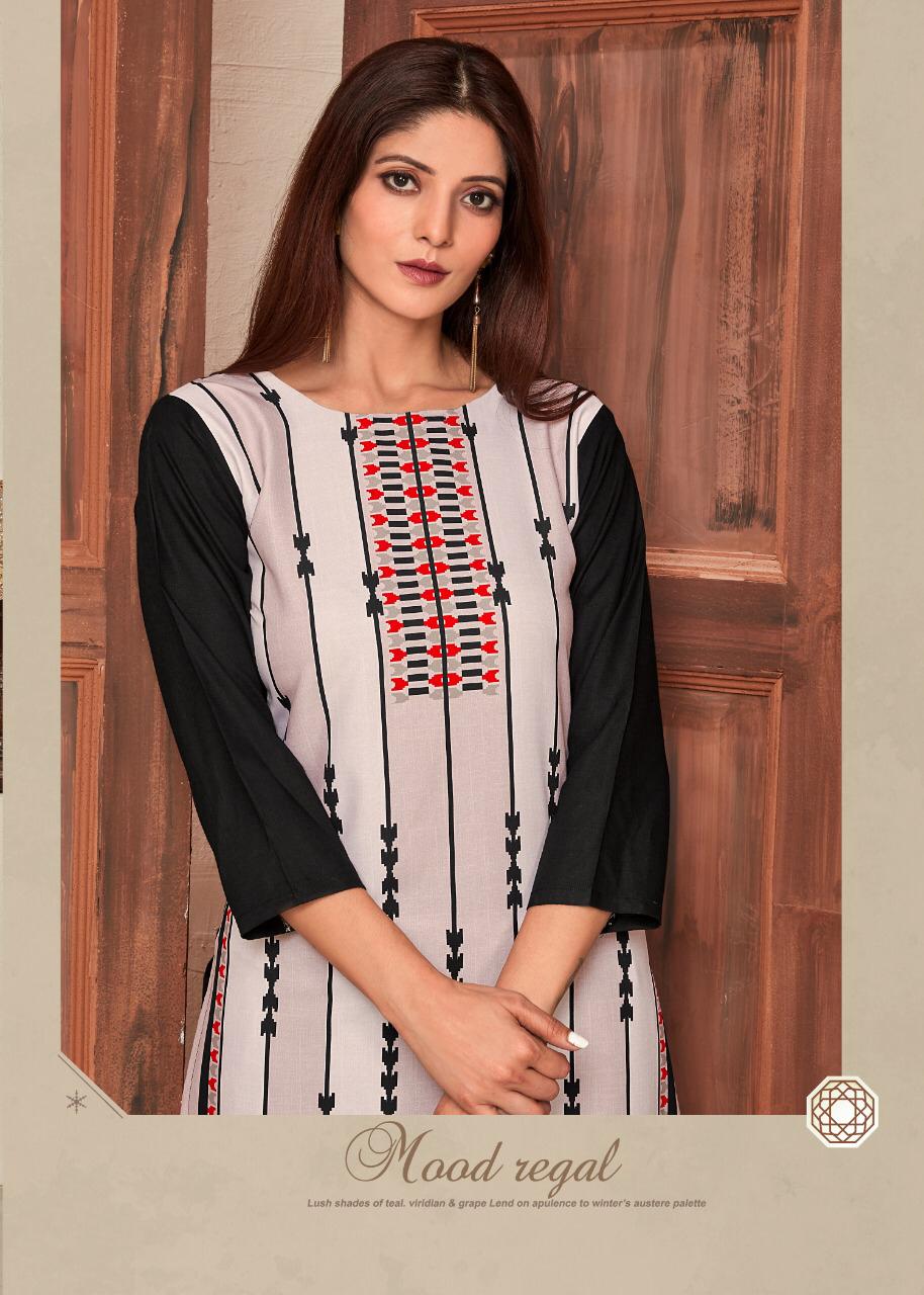 12 Angel Presents Heritage Vol 8 Rayon Digital Print Casual Wear Kurti With Plazzo Set