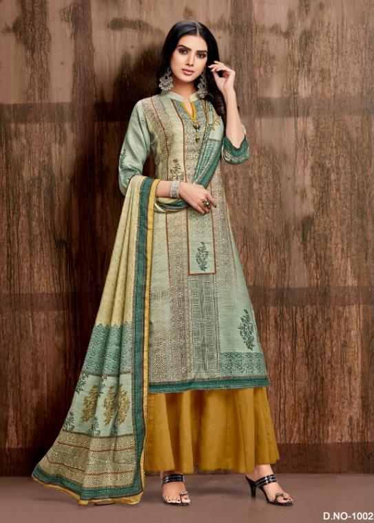 Aarfa Launch Chinar Pure Pashmina Printed Classy Look Salwar Kameez In Surat Market