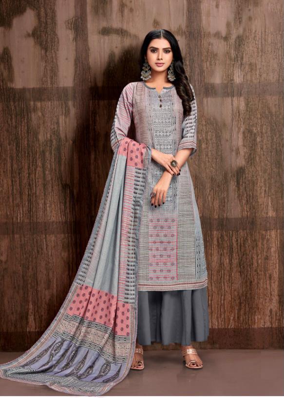 Aarfa Launch Chinar Pure Pashmina Printed Classy Look Salwar Kameez In Surat Market