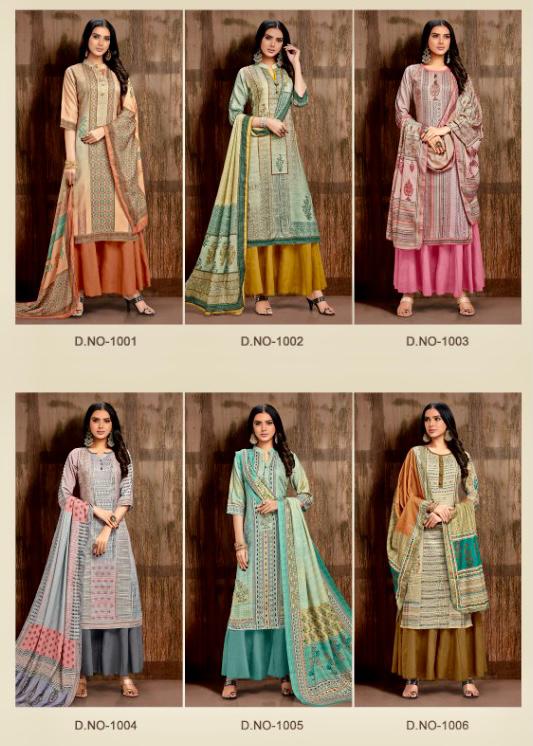 Aarfa Launch Chinar Pure Pashmina Printed Classy Look Salwar Kameez In Surat Market