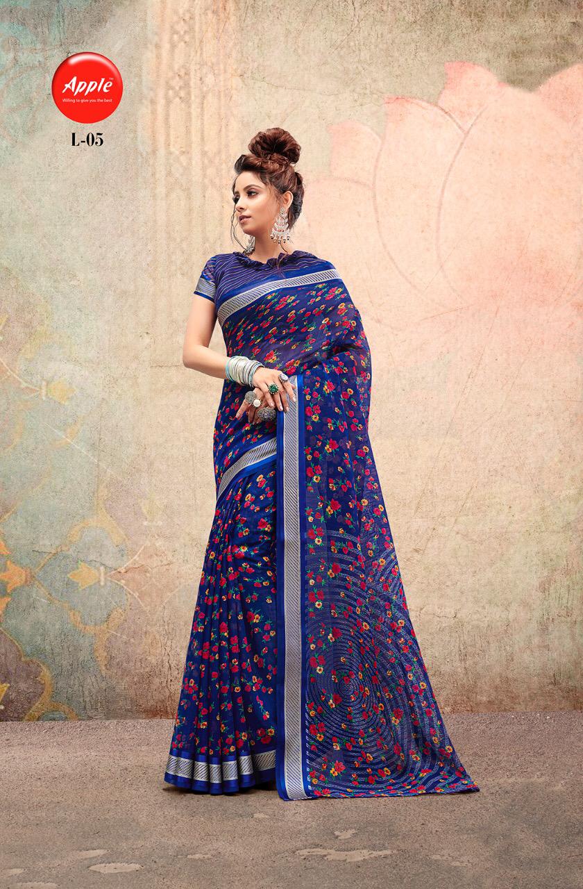 Apple Saree Launching Liva Linen Satin Casual Wear Saree At Wholesale Price In Surat Market