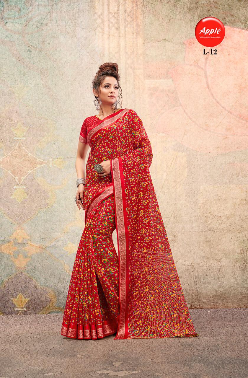 Apple Saree Launching Liva Linen Satin Casual Wear Saree At Wholesale Price In Surat Market