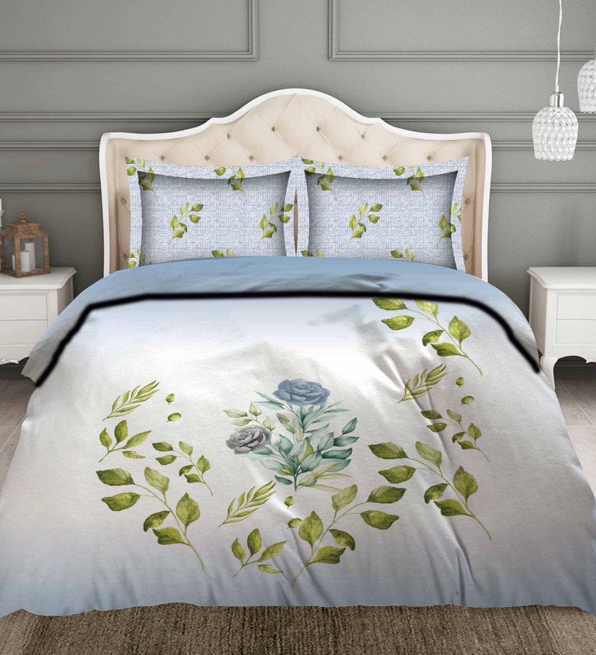 K4u Presents Cruze King Size Cotton Attractive Design Bedsheet With Matching Pillow Covers