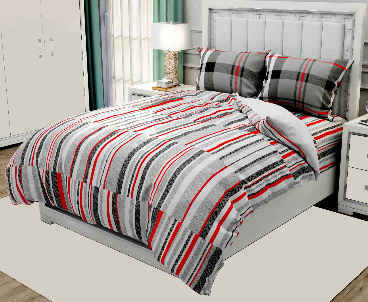 K4u Presents Hawaii Part 2 Pure Cotton King Size Bedsheet With Matching Pillow Covers