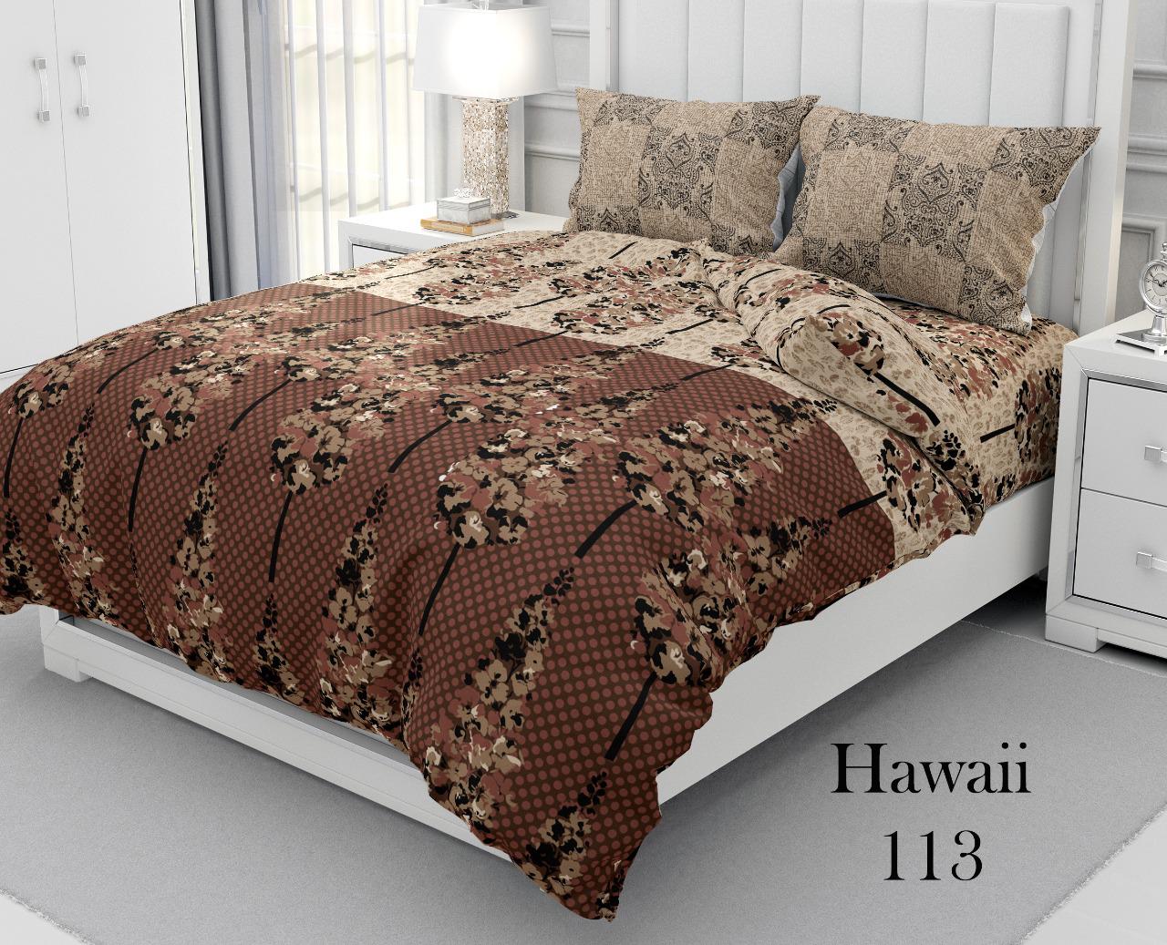 K4u Presents Hawaii Part 2 Pure Cotton King Size Bedsheet With Matching Pillow Covers