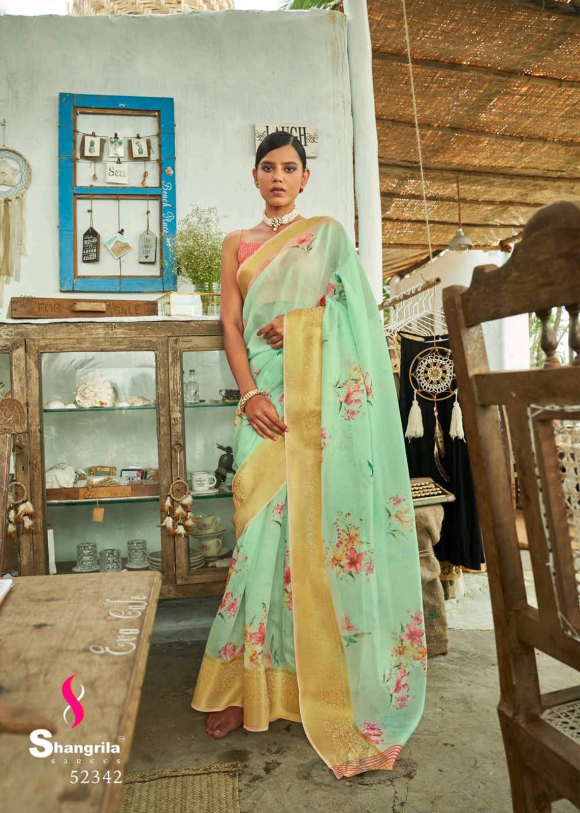 Kadambari Linen Vol 5 By Shangrila Digital Print Linen Saree Catalogs Seller