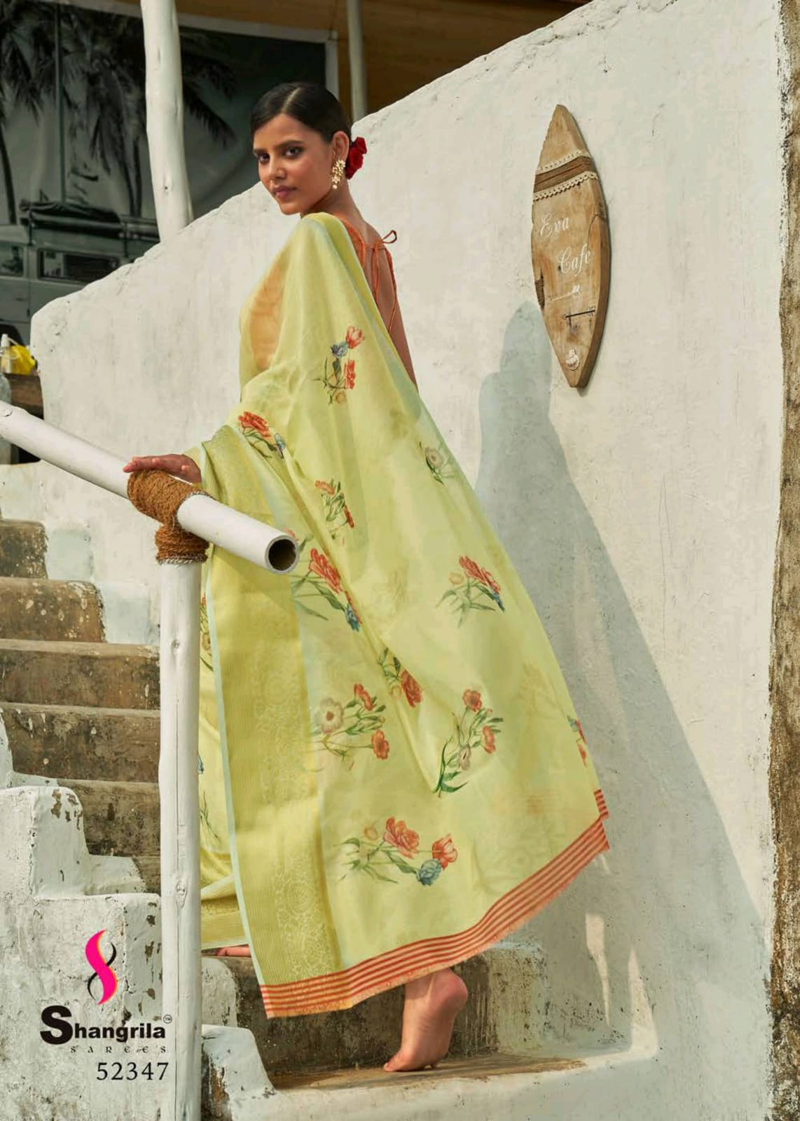 Kadambari Linen Vol 5 By Shangrila Digital Print Linen Saree Catalogs Seller