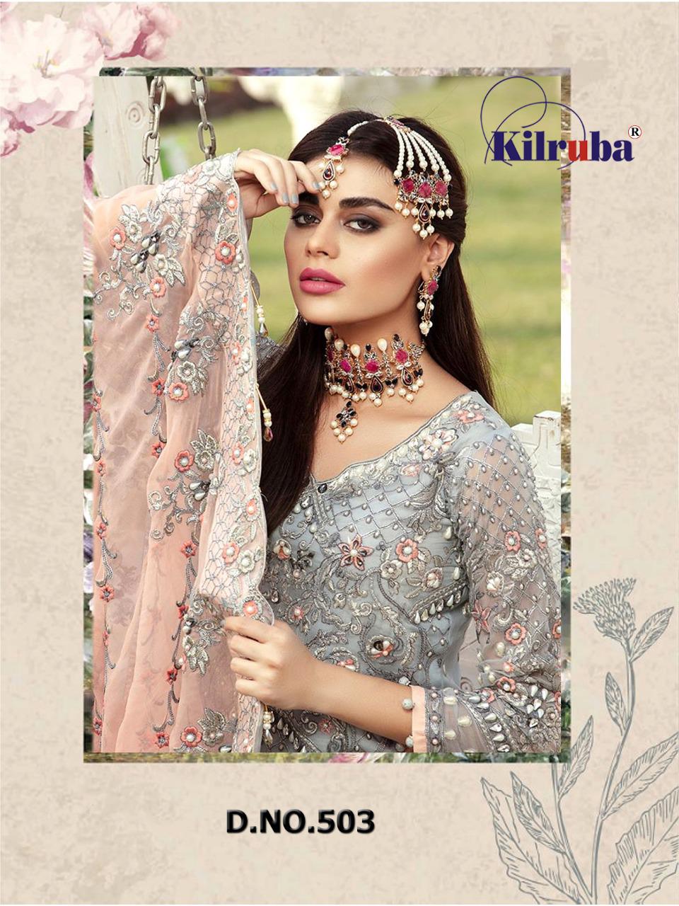 Kilruba Jannat Bridal Collection Georgette Heavy Embroidery Work Designer Pakistani Suita Concept