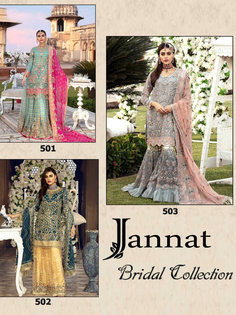 Kilruba Jannat Bridal Collection Georgette Heavy Embroidery Work Designer Pakistani Suita Concept