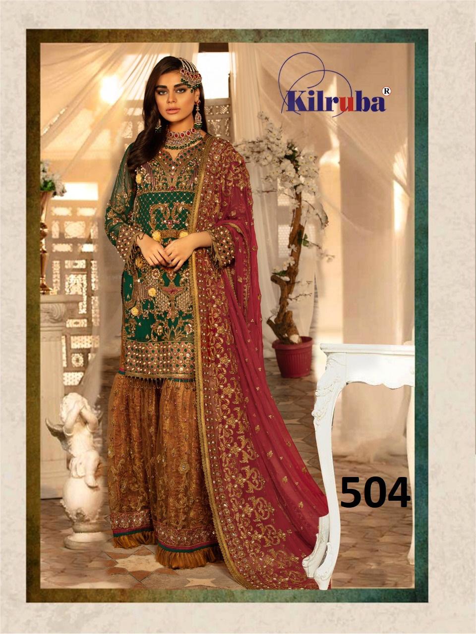 Kilruba Jannat Bridal Collection Georgette Heavy Embroidery Work Designer Pakistani Suita Concept