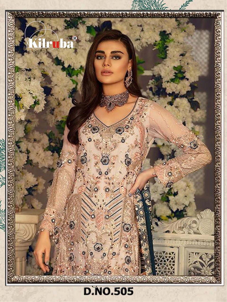 Kilruba Jannat Bridal Collection Georgette Heavy Embroidery Work Designer Pakistani Suita Concept