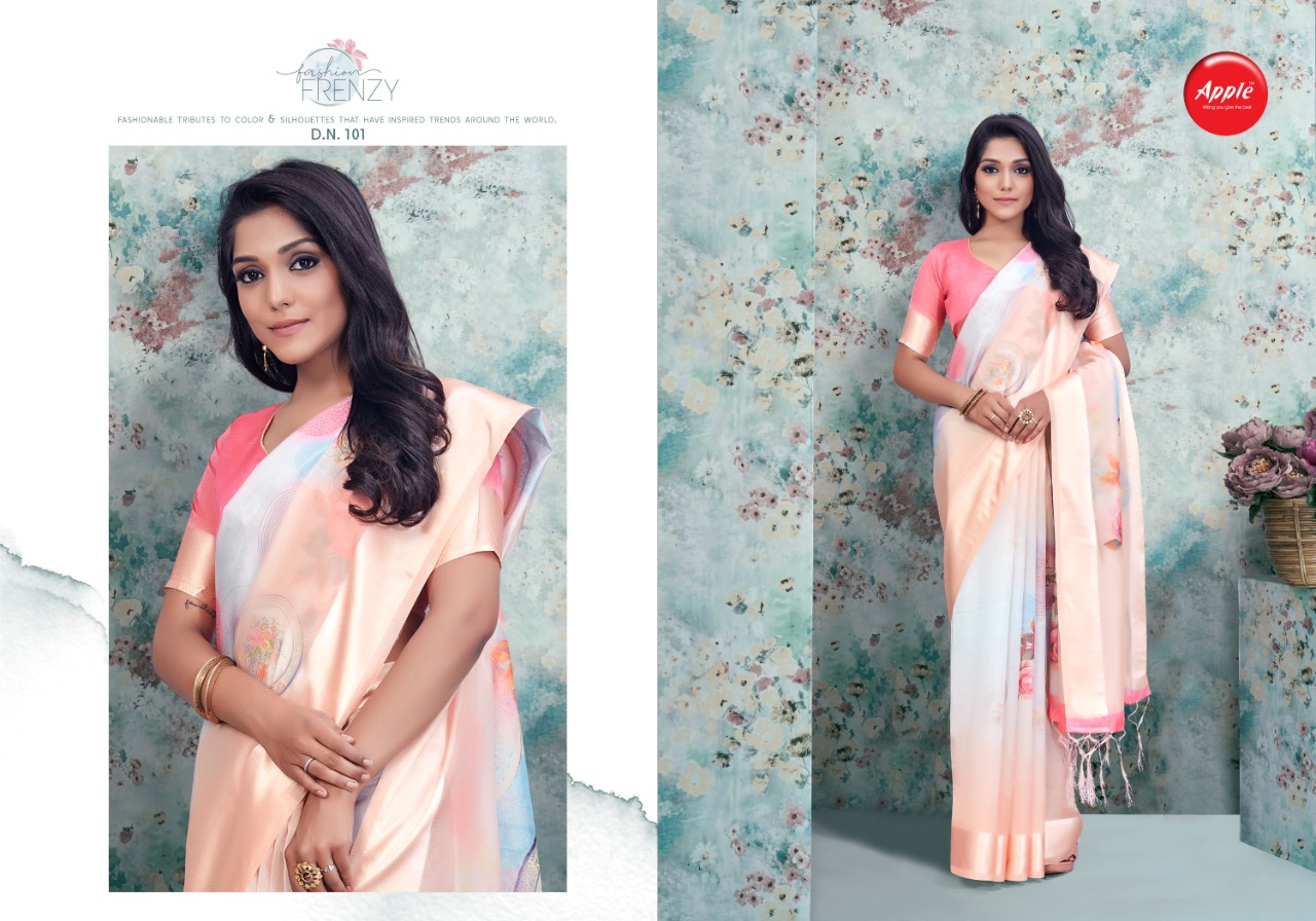 Oregano By Apple Casual Wear Simple Sobar Orgenza Dihital Print Saree Supplier