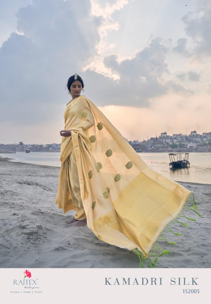 Rajtex Launching Kamadri Silk Heavy New Design Weaving Silk Saree Exporter In Surat Market
