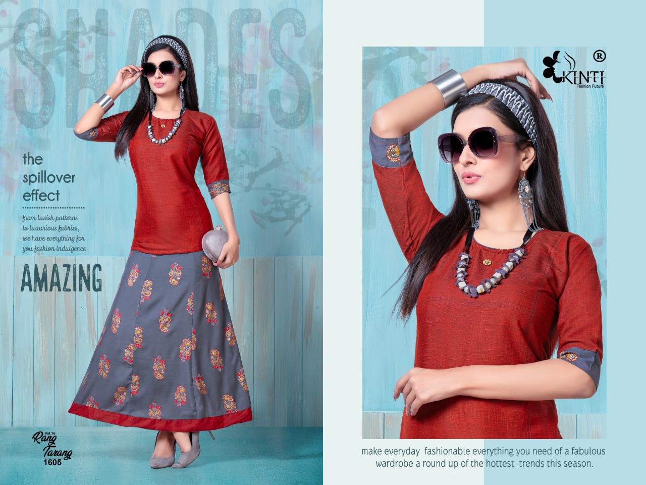 Rang Tarang Vol 16 By Kinti Rayon New Style Short Top With Skirt Online Shopping