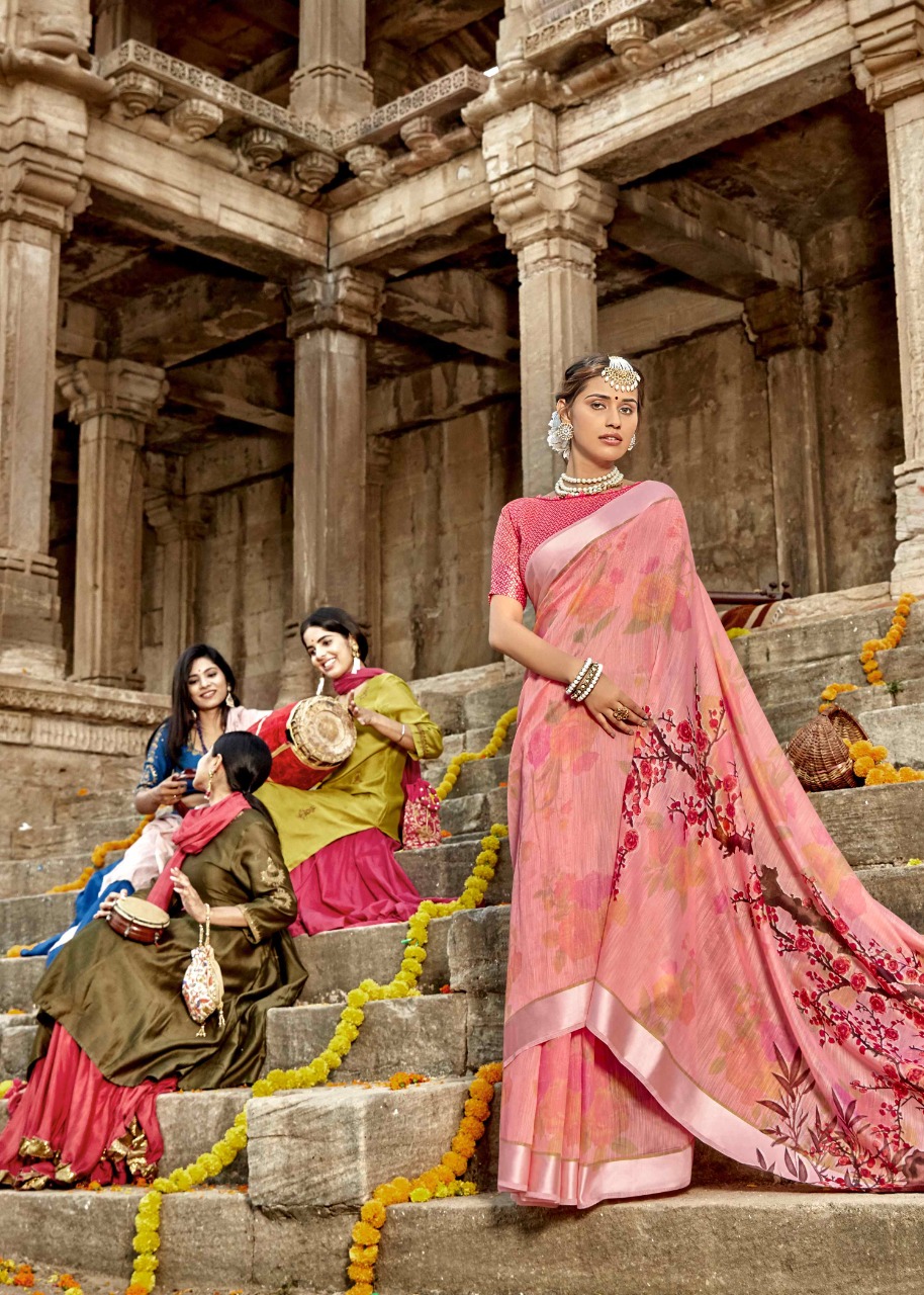 Tasveer By Triveni Cotton Linen Print Exclusive Saree Online Shopping In Surat