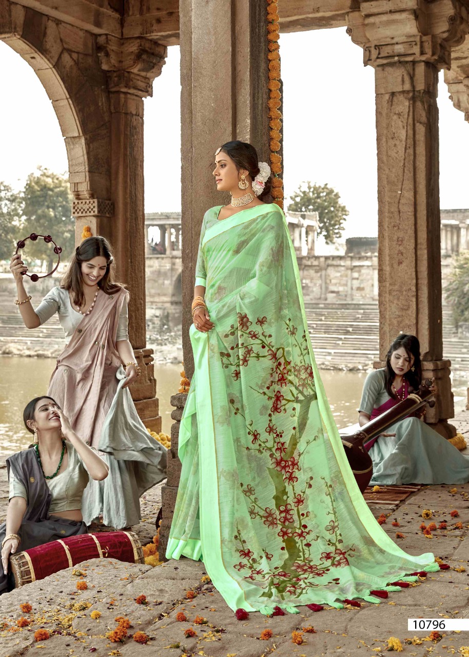 Tasveer By Triveni Cotton Linen Print Exclusive Saree Online Shopping In Surat