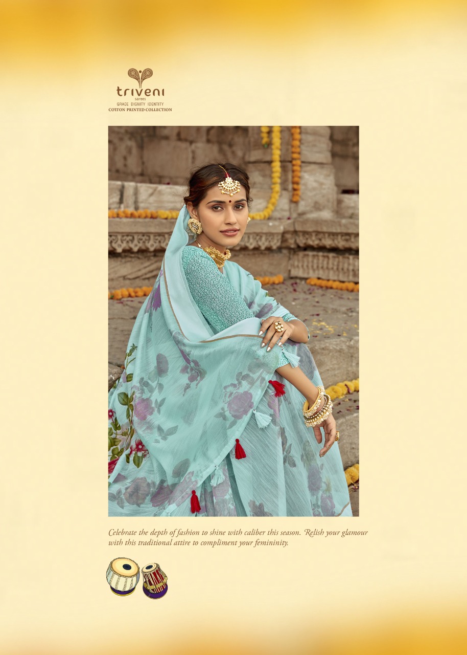 Tasveer By Triveni Cotton Linen Print Exclusive Saree Online Shopping In Surat