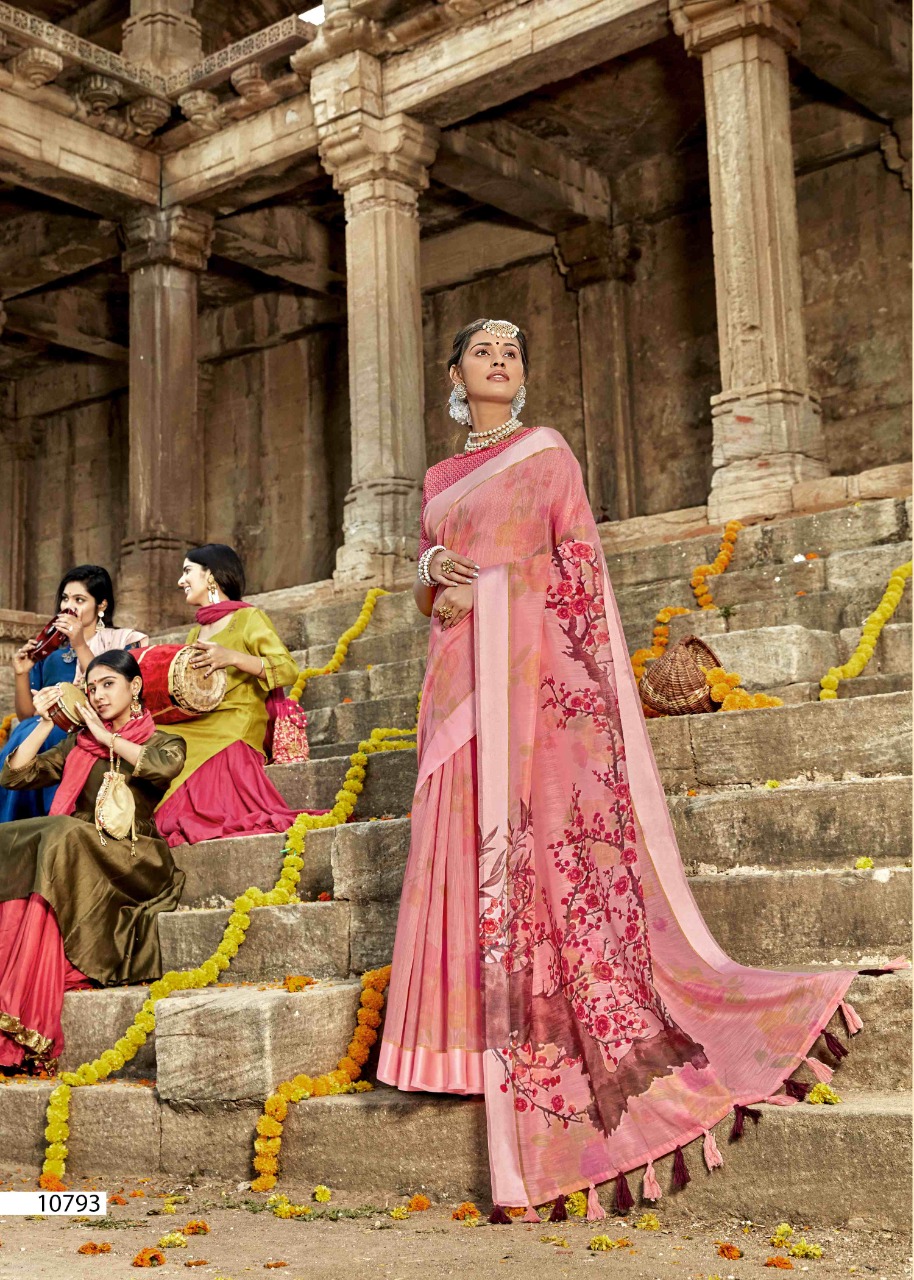 Tasveer By Triveni Cotton Linen Print Exclusive Saree Online Shopping In Surat