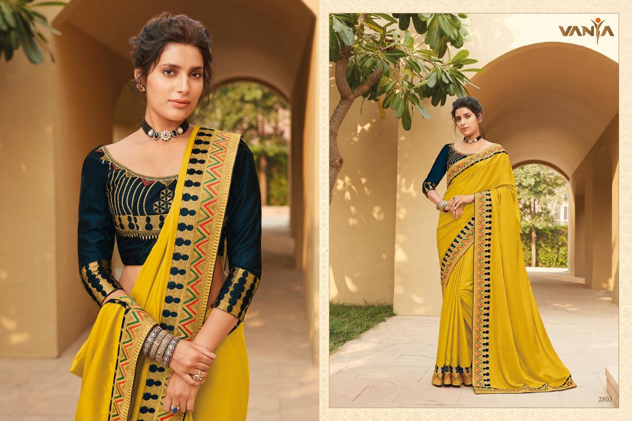 Vanya Launch Vanya Vol 18 2801-2816 Series Fancy Party Wear Designer Saree Catalogs