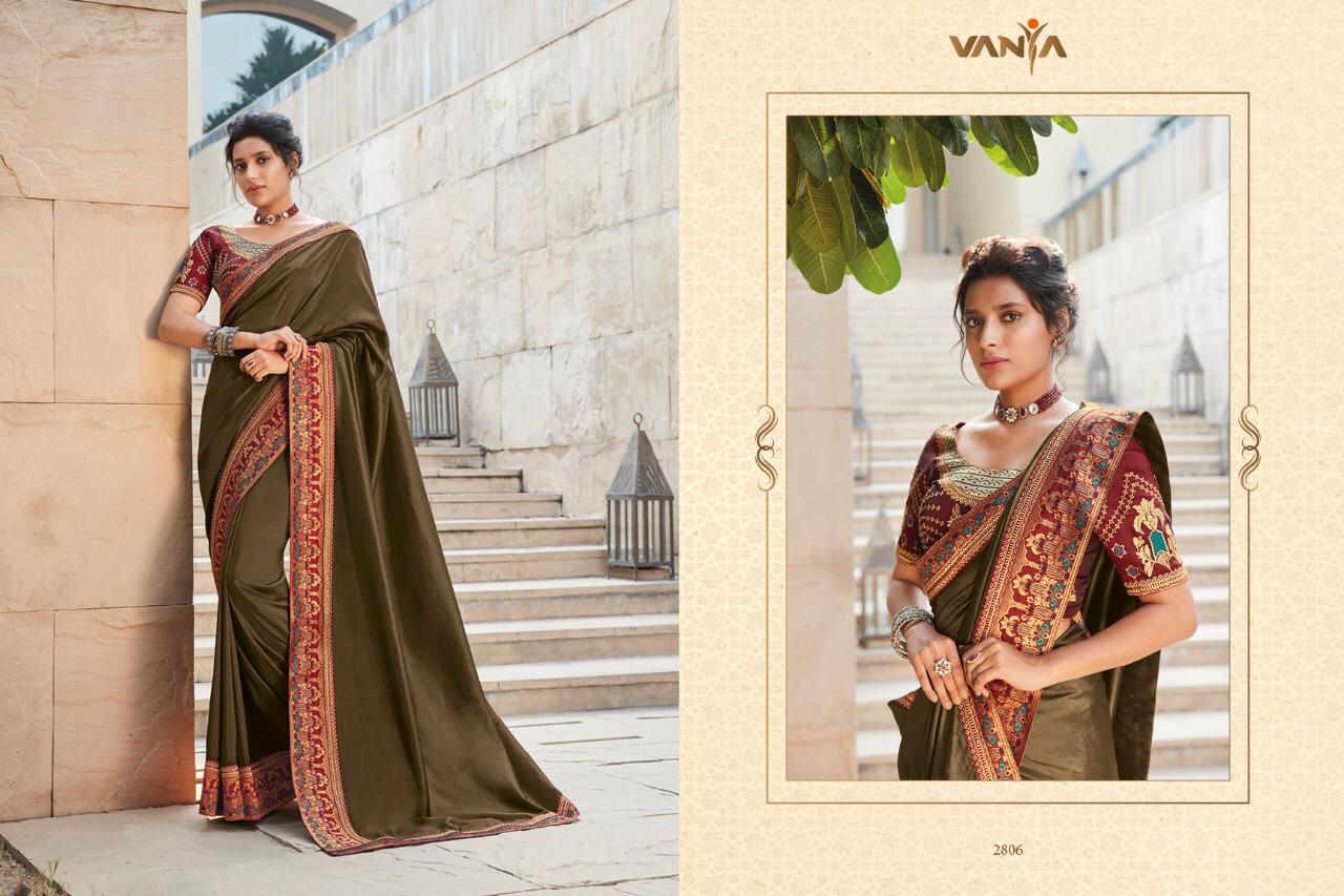 Vanya Launch Vanya Vol 18 2801-2816 Series Fancy Party Wear Designer Saree Catalogs