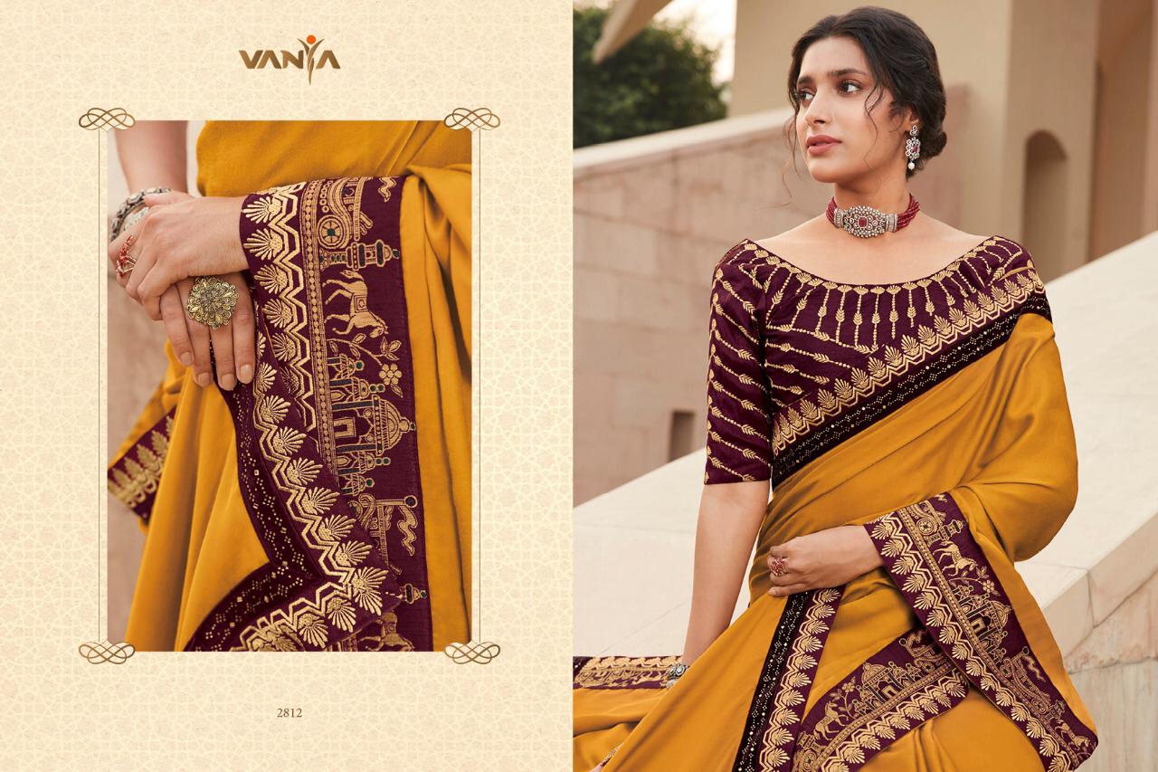 Vanya Launch Vanya Vol 18 2801-2816 Series Fancy Party Wear Designer Saree Catalogs