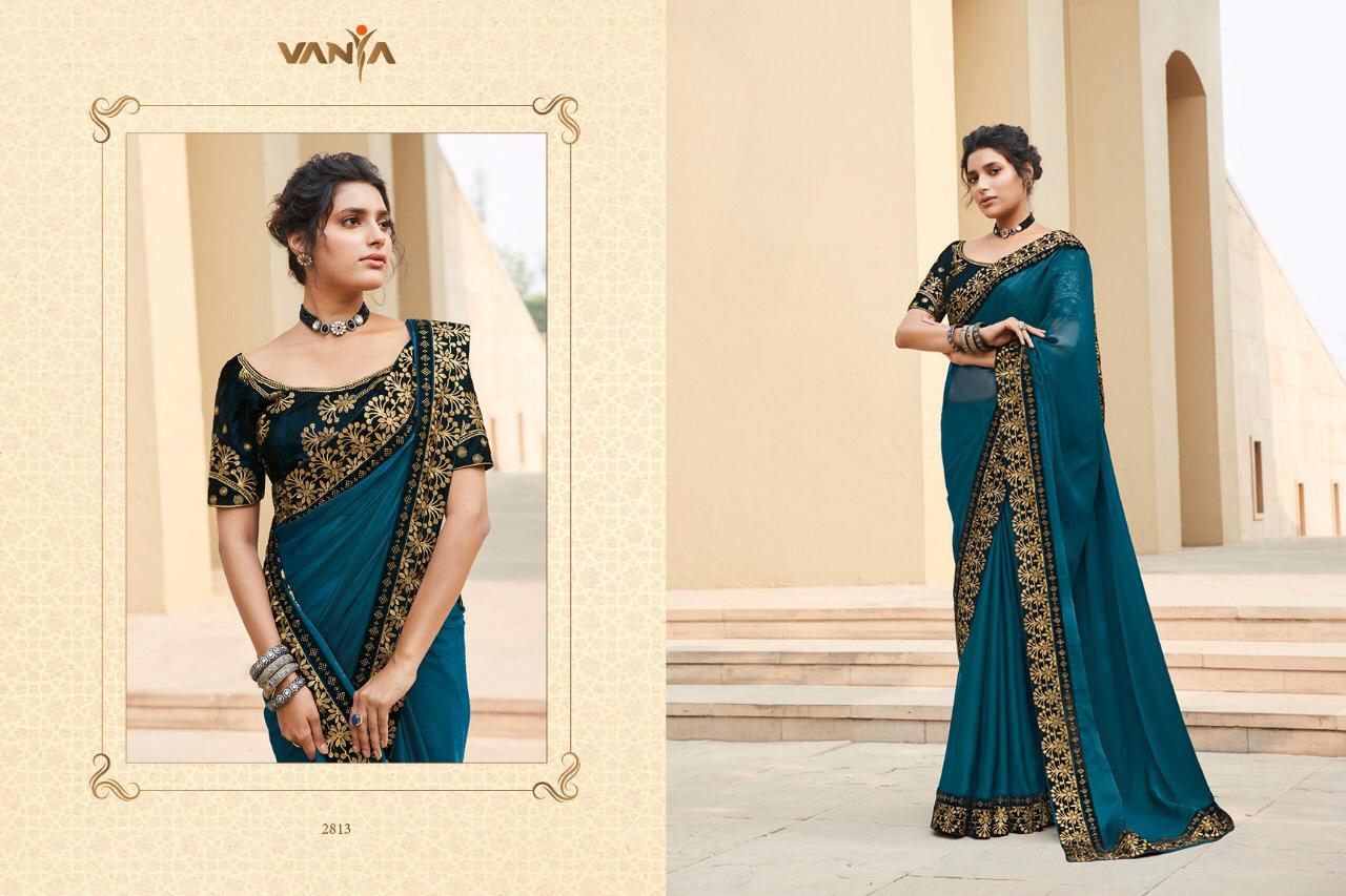 Vanya Launch Vanya Vol 18 2801-2816 Series Fancy Party Wear Designer Saree Catalogs