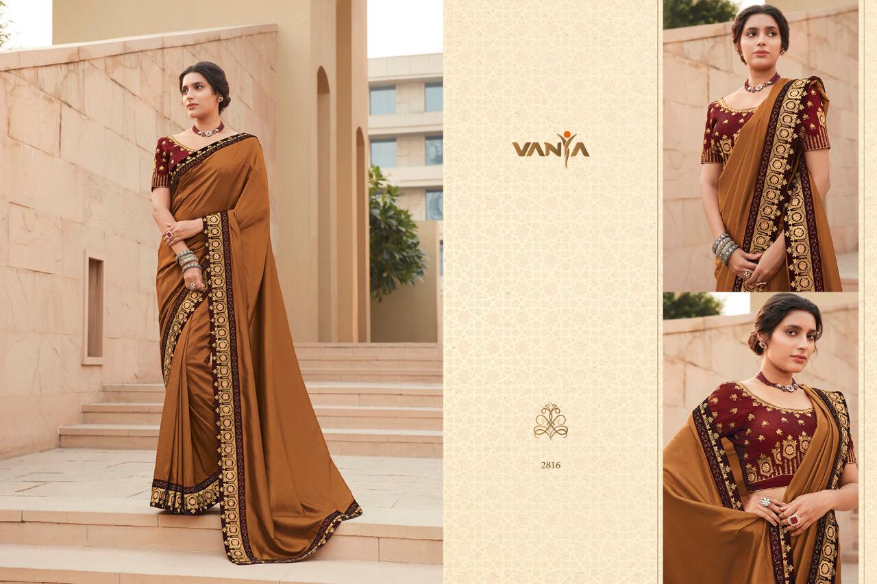 Vanya Launch Vanya Vol 18 2801-2816 Series Fancy Party Wear Designer Saree Catalogs