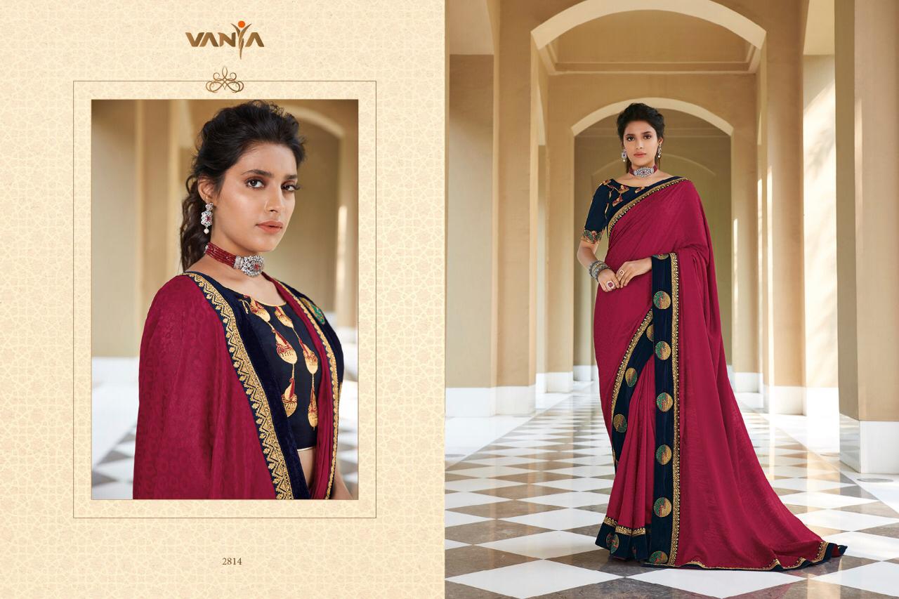 Vanya Launch Vanya Vol 18 2801-2816 Series Fancy Party Wear Designer Saree Catalogs
