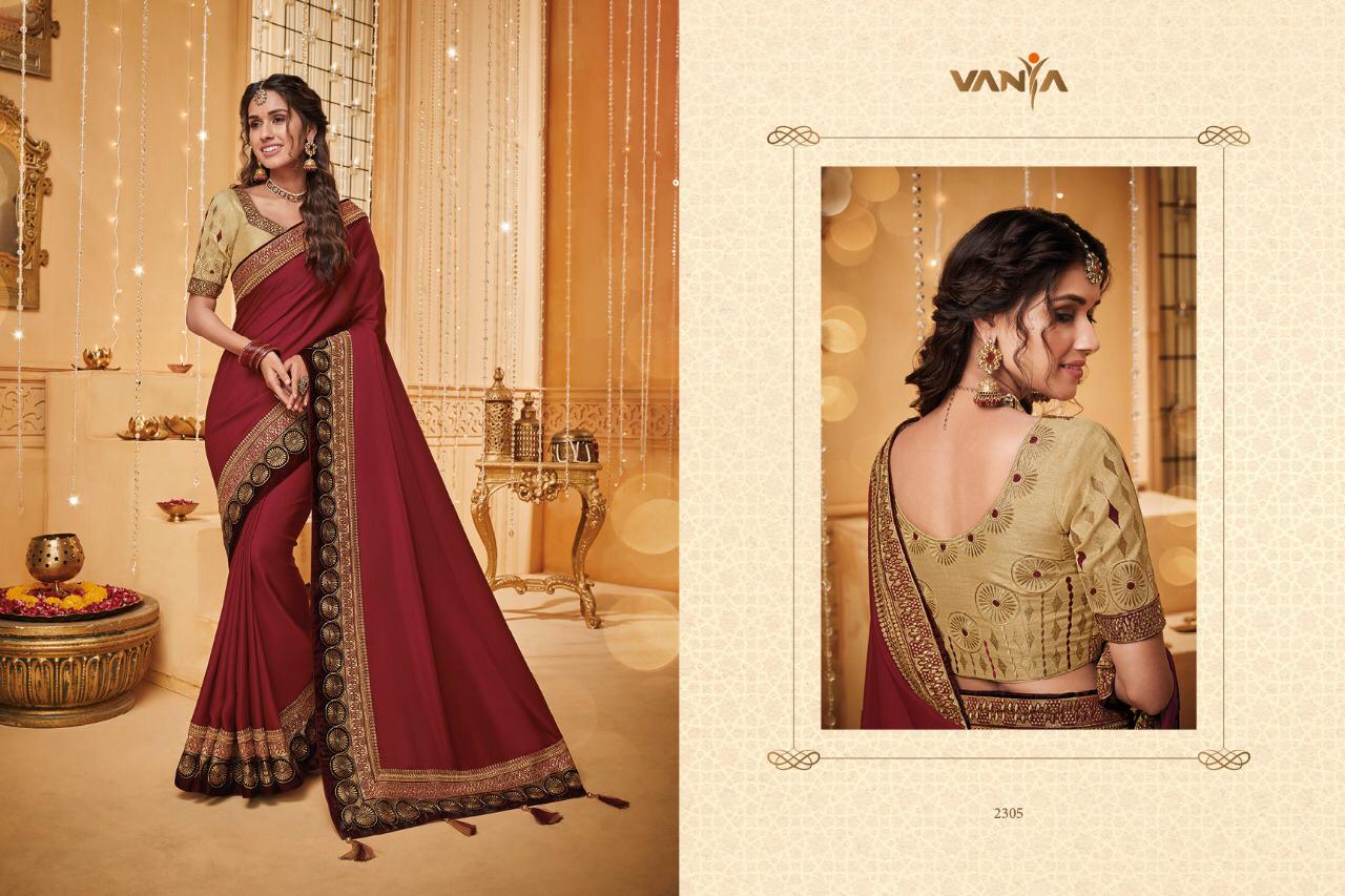 Vanya Launch Vanya Vol 18 2801-2816 Series Fancy Party Wear Designer Saree Catalogs