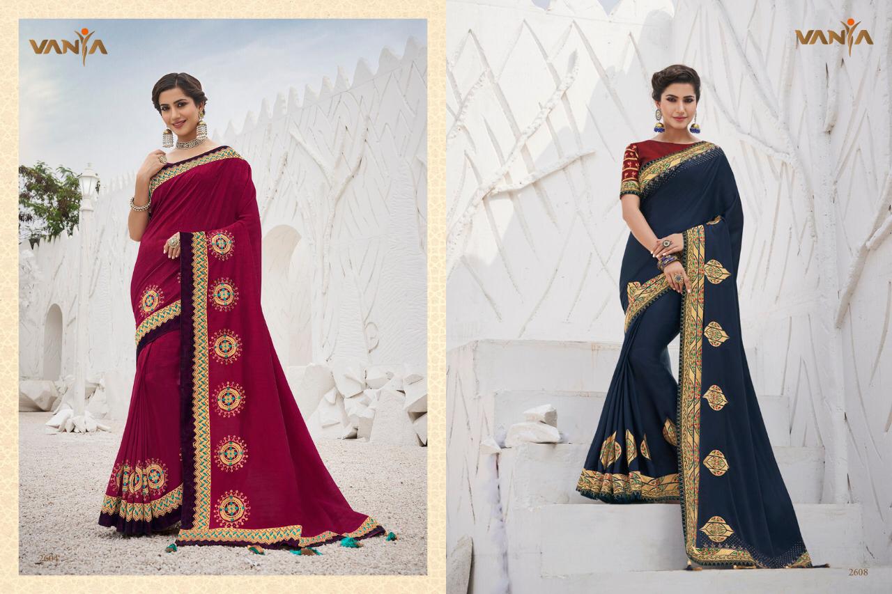 Vanya Launch Vanya Vol 18 2801-2816 Series Fancy Party Wear Designer Saree Catalogs