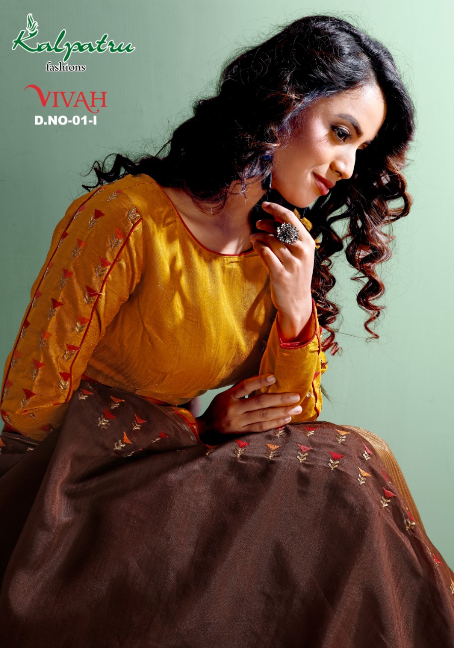 Vivah By Kalpatru Fashion Cotton Fancy Stylish Latest Saree Catalogs Supplier