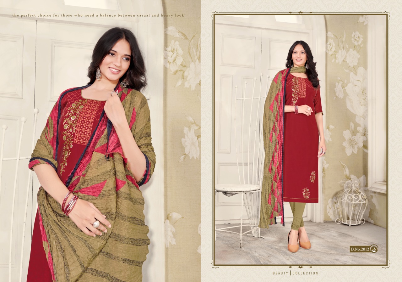 Fashion Floor Magic Vol 102 Modal With Beautiful Work Casual Wear Dress Materials