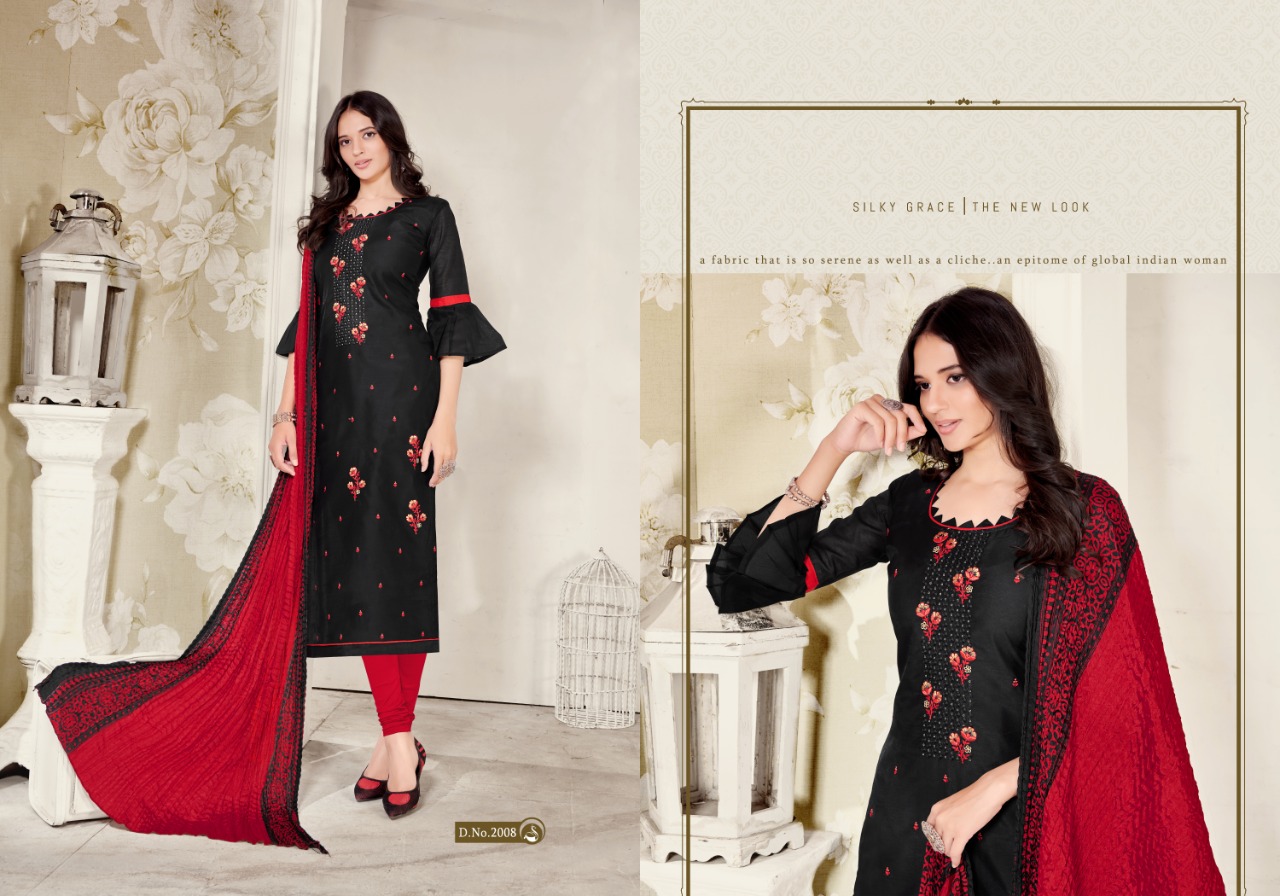 Fashion Floor Magic Vol 102 Modal With Beautiful Work Casual Wear Dress Materials